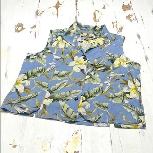 Tropical Floral Button Down Shirt